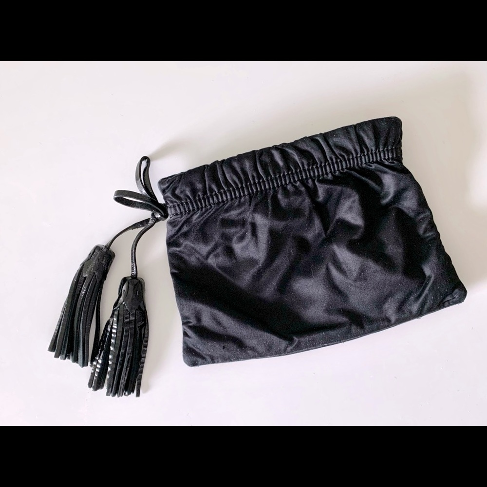 GAP | Black Clutch Purse with Tassels - Like New!